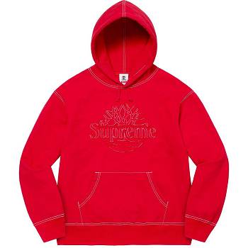 Supreme Timberland® Hooded Tröjor Röda | SE291LH