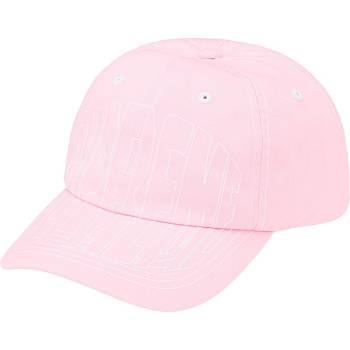 Supreme Visor Stitch 6-Panel Hatt Rosa | SE466SO